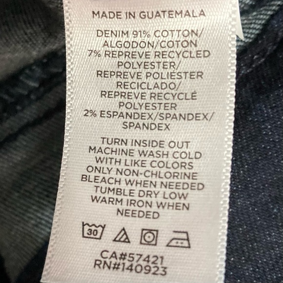 LOFT Ankle Zip Skinny Jeans Women’s Size 28 Mid Rise Dark Wash Gold Hardware - Picture 12 of 12